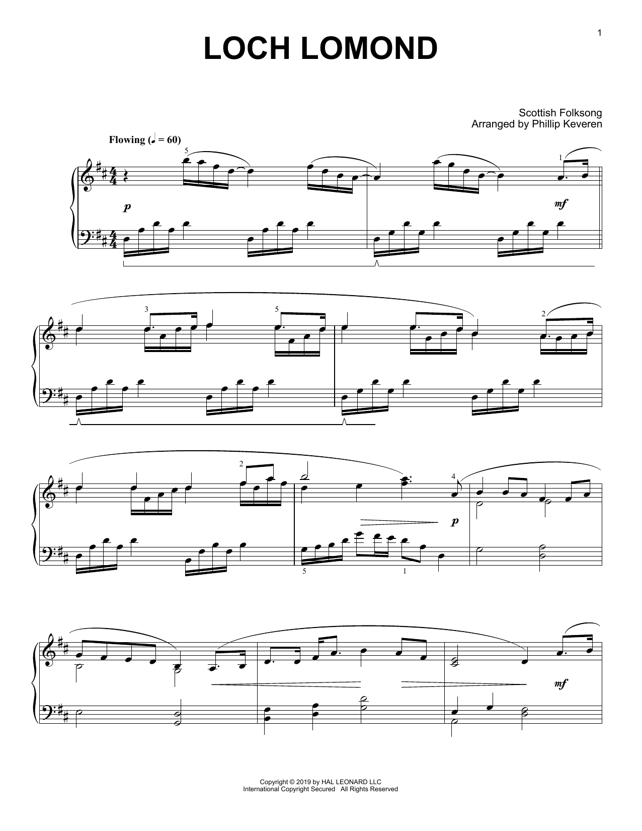 Product picture to: Loch Lomond (arr. Phillip Keveren)