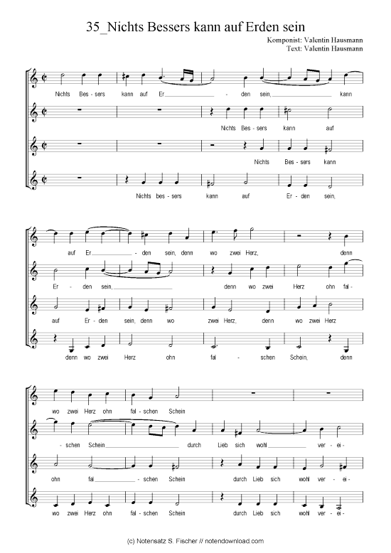 Product picture to: Nichts Bessers kann auf Erden sein Valentin Hausmann / Valentin Hausmann