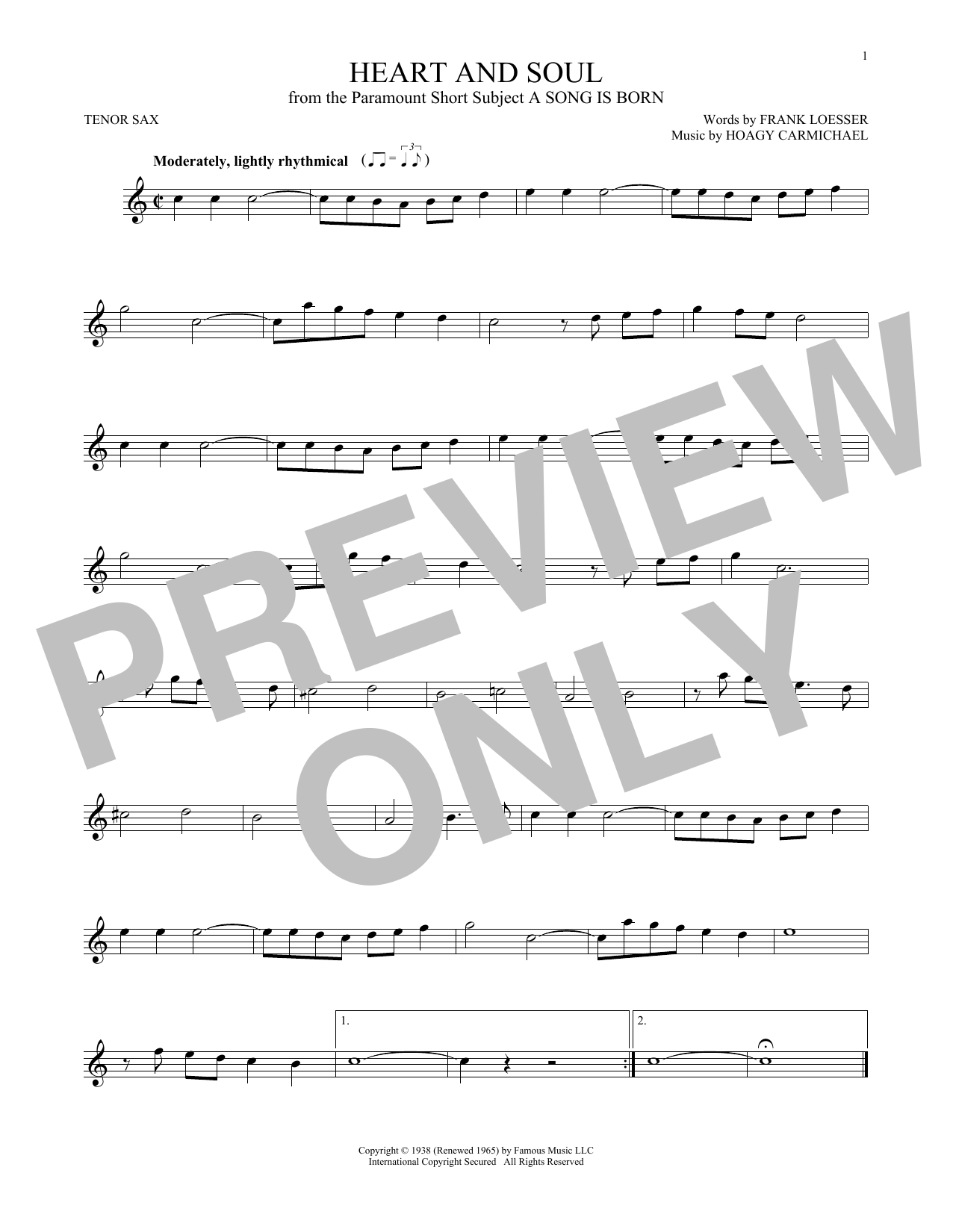 Product gallery: Page 1 of 1 Heart And Soul, Hoagy Carmichael