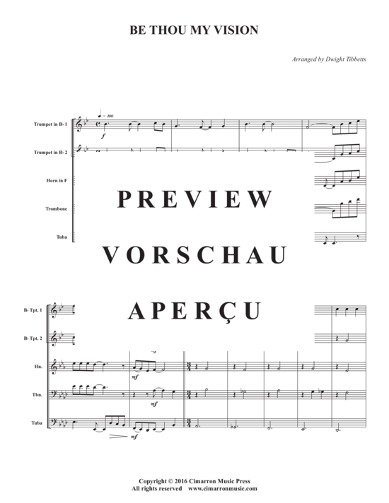 Produktgalerie: Seite 3 von 11 Be Thou My Vision , , (Blechbläserquintett)