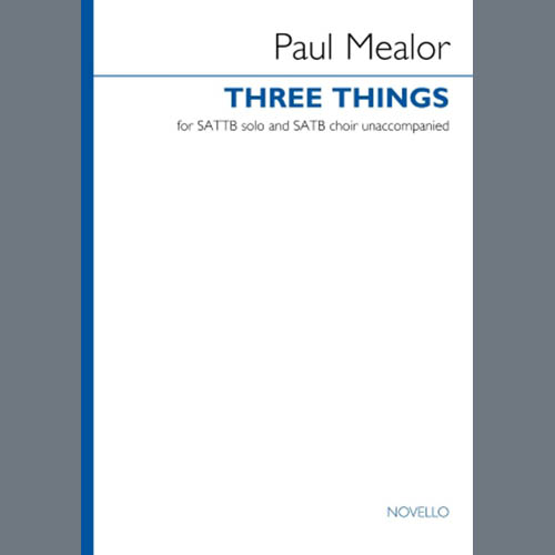 cover: Three Things, Paul Mealor