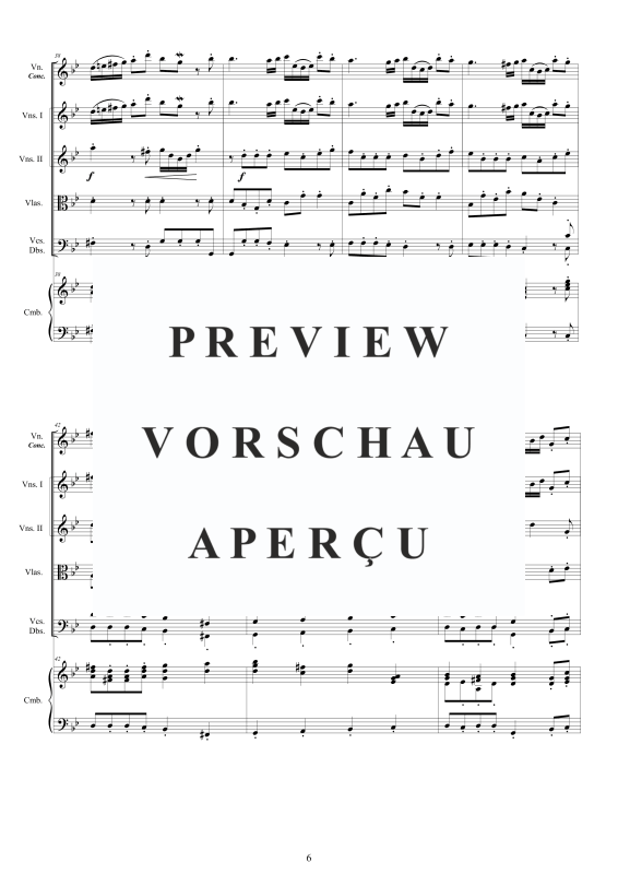 Produktgalerie: Seite 7 von 11 Concerto No.1 in B-Dur Op.9, , Violine concertante, Streicher Ensemble und Cembalo BC