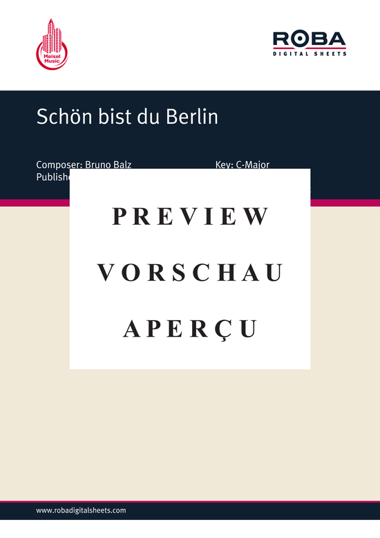 Produktgalerie: Seite 2 von 4 Schön bist du Berlin, 	, Klavier und Gesang