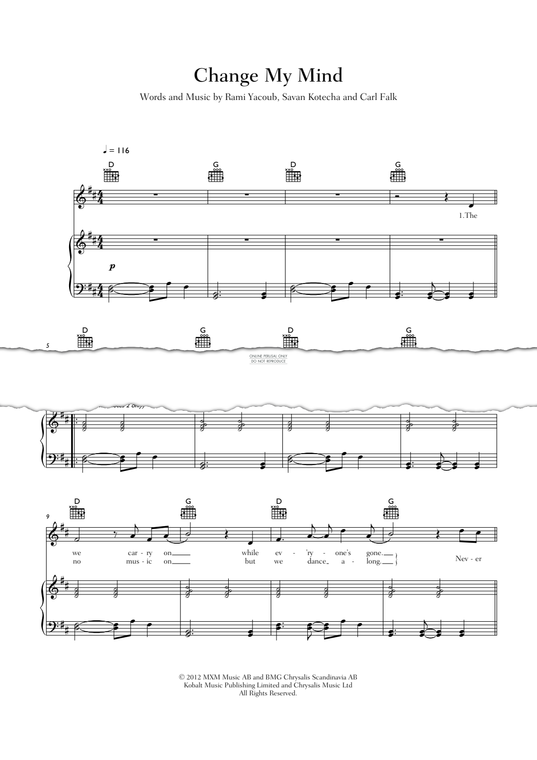 Produktbild zu: Change My Mind - One Direction