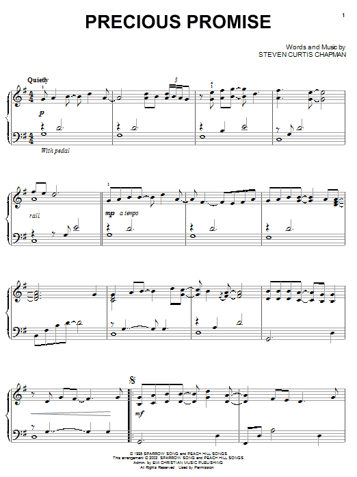 Product gallery: Page 1 of 1 Precious Promise, Steven Curtis Chapman