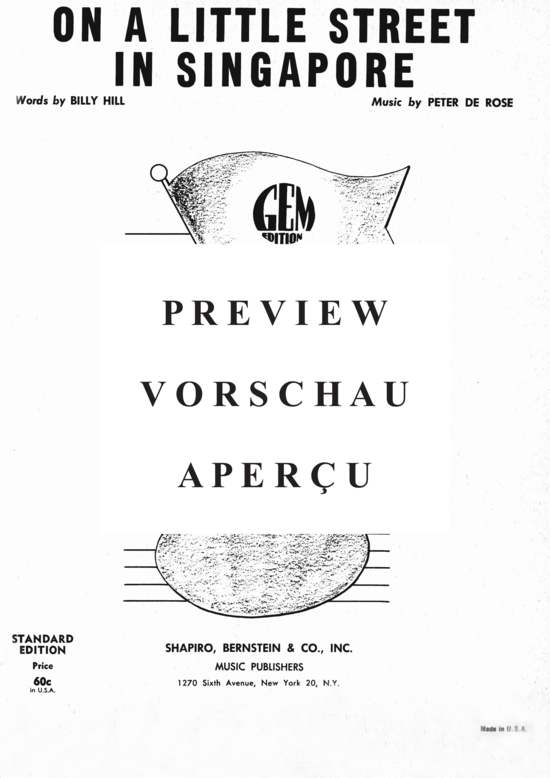 Produktgalerie: Seite 2 von 8 On A Little Street In Singapure , Sinatra, Frank, Klavier und Gesang