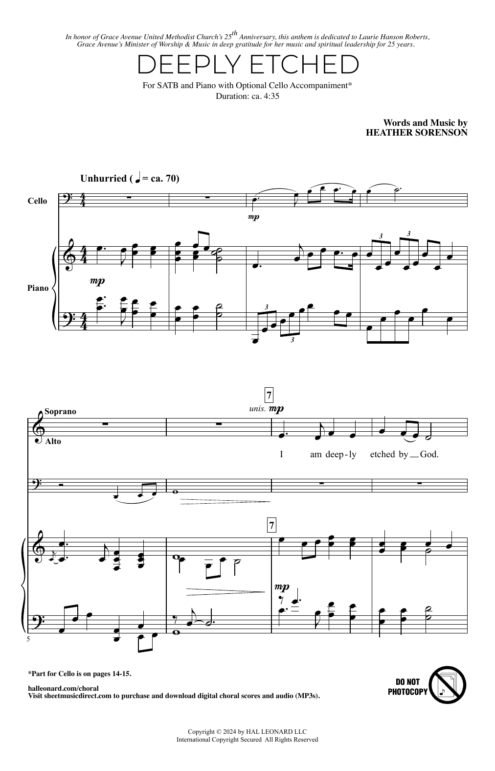 Produktgalerie: Seite 1 von 1 Deeply Etched, Heather Sorenson, Chor