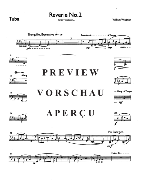 gallery: Reverie No 2 , , (Tuba + Klavier)