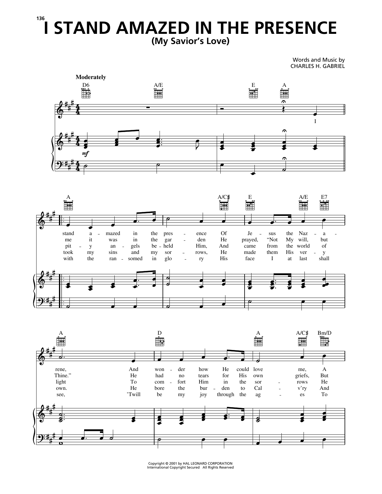 Produktbild zu: I Stand Amazed In The Presence (My Savior's Love)