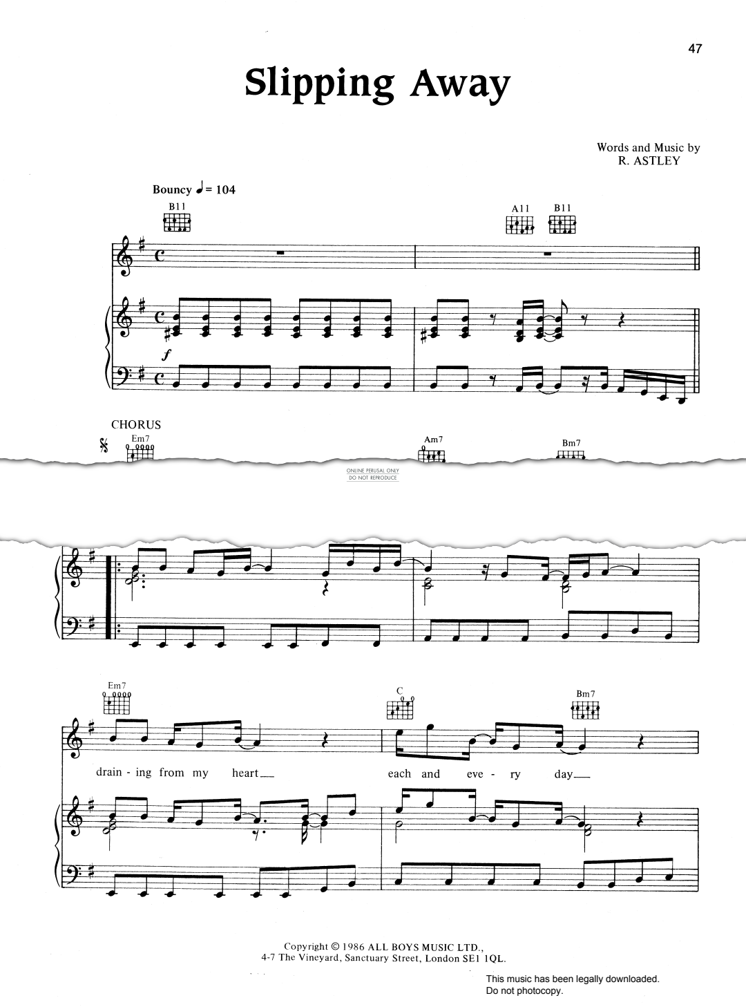 Produktbild zu: Slipping Away