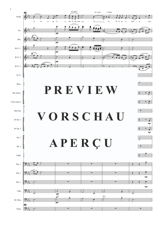 Product gallery: Page 11 of 11 Ebben ne andrò lontano (from La Wally), , Soprano Solo and Brass Band