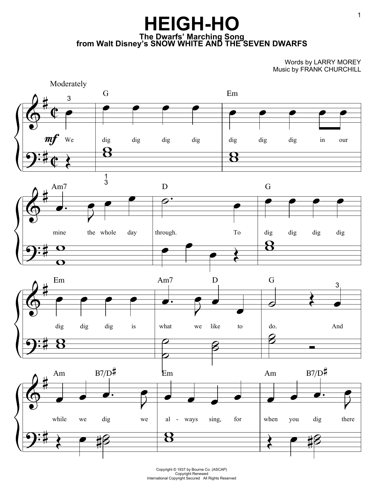 Produktbild zu: Heigh-Ho (from Snow White And The Seven Dwarfs)