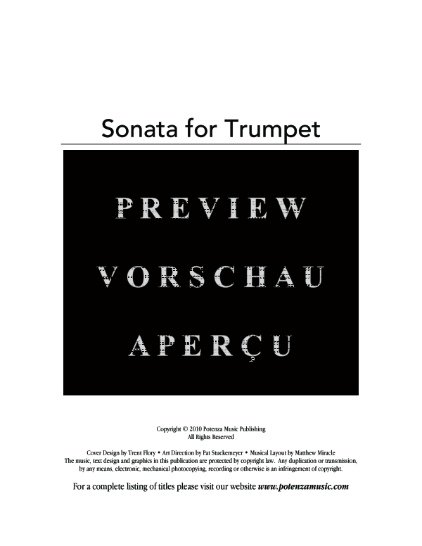 Produktgalerie: Seite 3 von 11 Sonata, , (Trompete in B und Klavier)