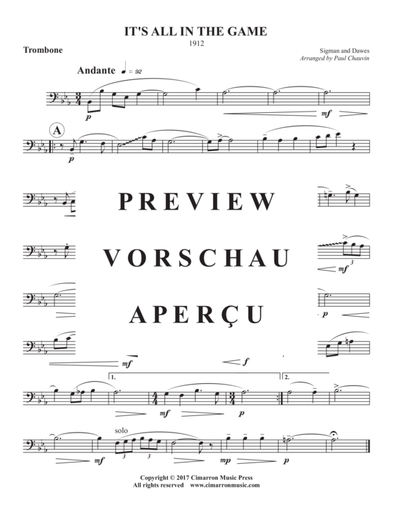 Produktgalerie: Seite 9 von 10 It´s All in the Game , , (Blechbläserquintett)