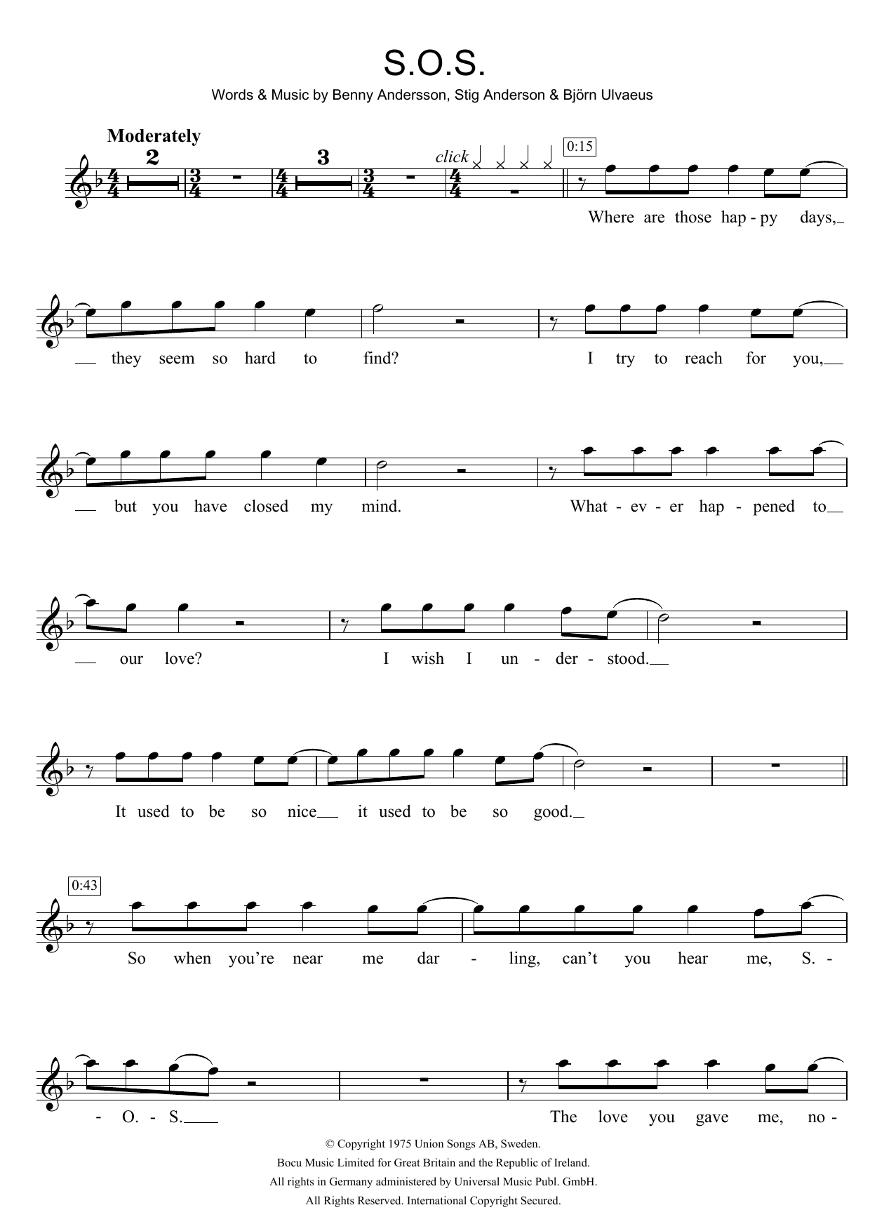 Product gallery: Page 1 of 1 S.O.S., ABBA