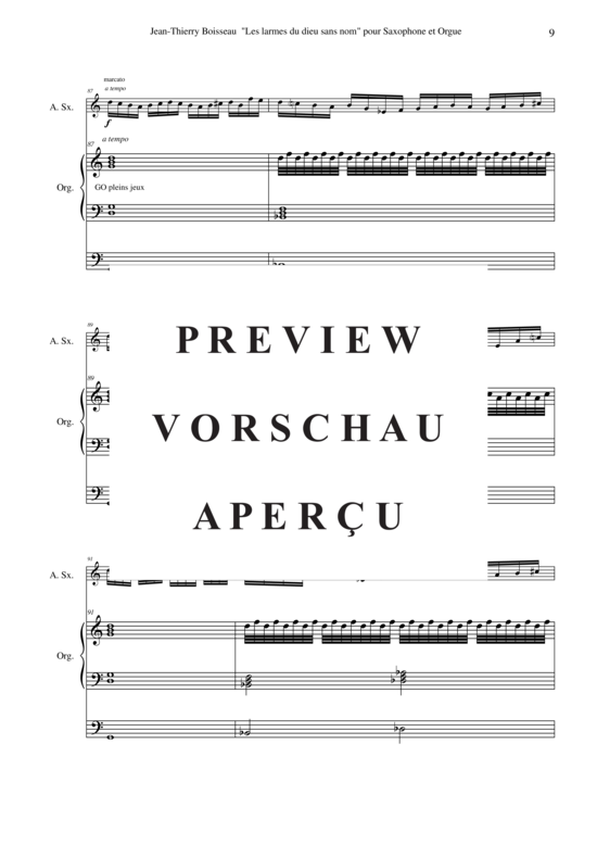 Product gallery: Page 10 of 17 Les Larmes de Dieu Sans Nom , Paul Wehage, (alto saxophone + organ)