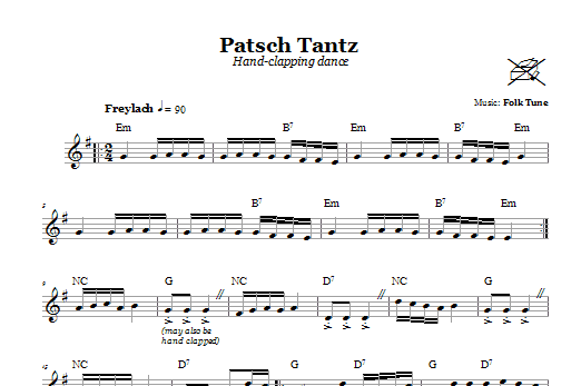 Product gallery: Page 1 of 1 Patsch Tantz (Hand-Clapping Dance), Folk Tune