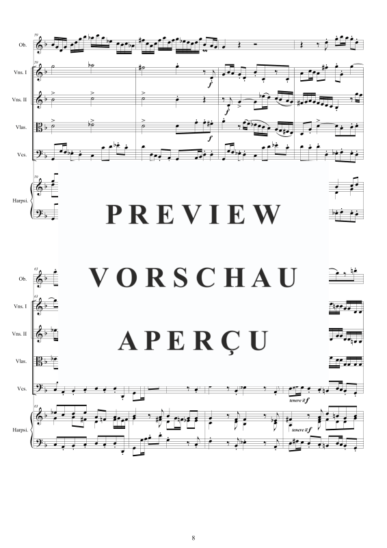 Product gallery: Page 9 of 11 Oboe Concerto in D minor BWV 1059, , Mixed Ensemble Oboe, Strings and Harpsichord Bc