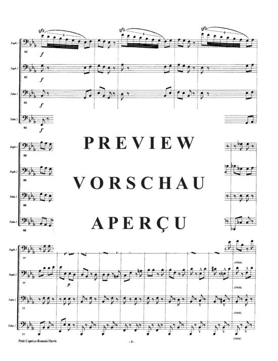 Product gallery: Page 8 of 21 Petit Caprice in the Style of Offenbach , , (Tuba Quartett EETT)