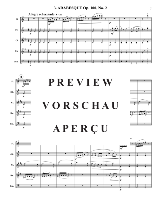 Produktgalerie: Seite 8 von 21 Burgmuller Suite , , (Holzbläser-Quintett)