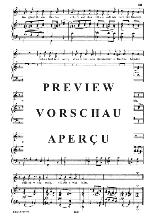 Product gallery: Page 6 of 6 Kolma's Klage D.217, , Medium Voice and Piano