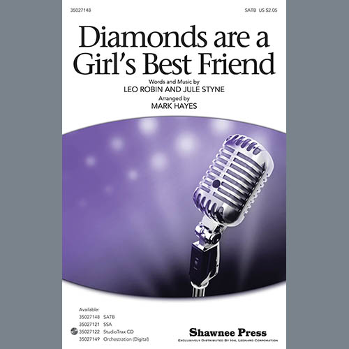 Produktbild zu: Diamonds Are A Girl's Best Friend (arr. Mark Hayes)
