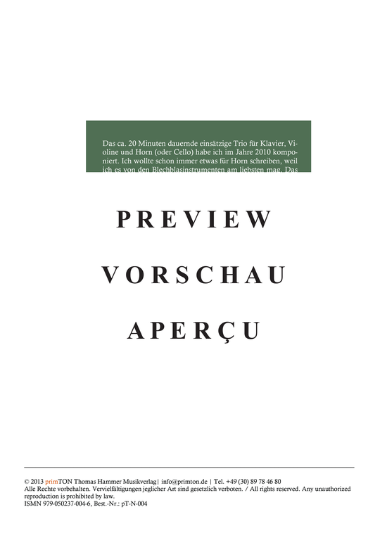 Product gallery: Page 3 of 21 TRIO, , piano, violin and horn/cello