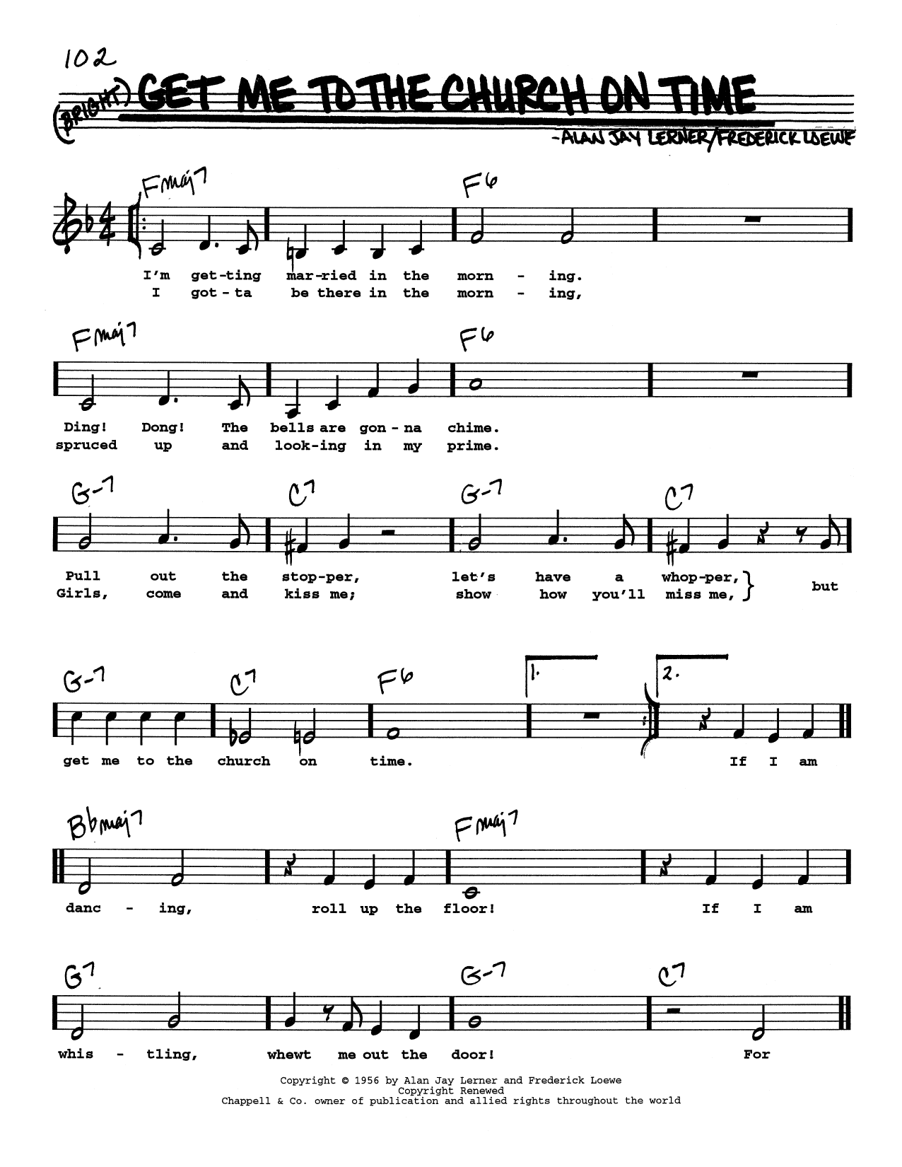 Produktbild zu: Get Me To The Church On Time (Low Voice)