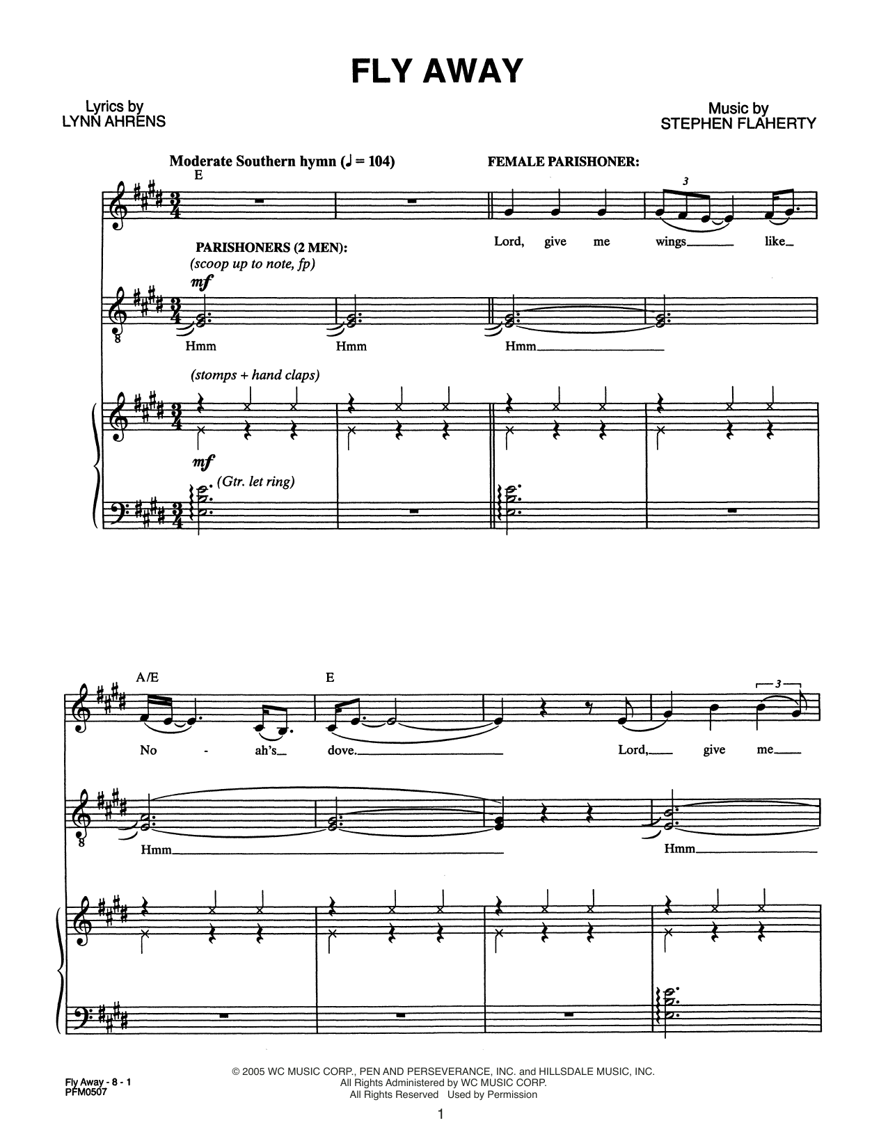 Produktbild zu: Fly Away (from Dessa Rose: A New Musical)