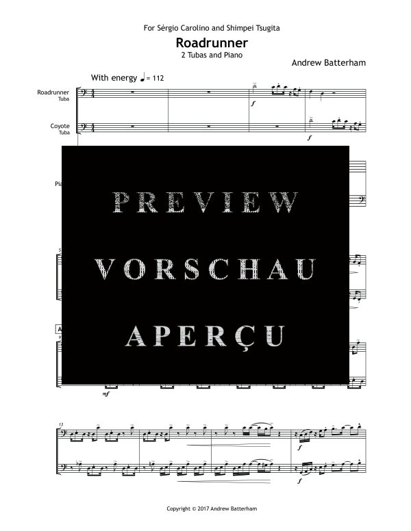 Produktgalerie: Seite 5 von 11 Roadrunner, , (2x Tuba und Klavier)