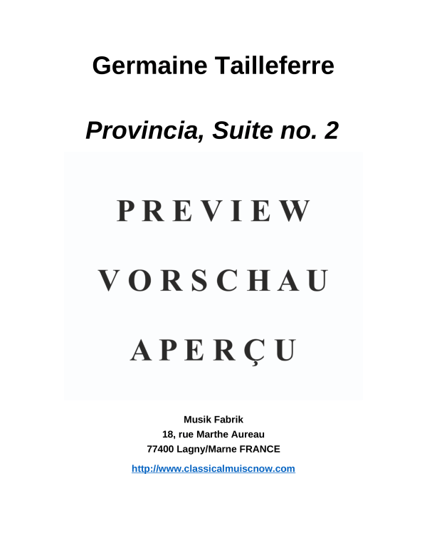 Produktgalerie: Seite 2 von 11 Provincia Suite no. 2, , Orchester
