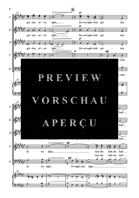 Produktgalerie: Seite 7 von 11 Tread Softly, , Sopran Solo, Gemischter Chor und Klavier