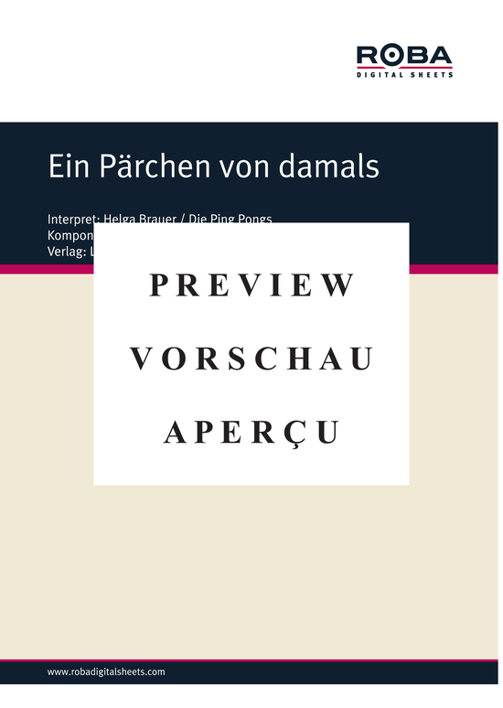 Product gallery: Page 2 of 3 Ein Pärchen von damals , , Piano and Voice