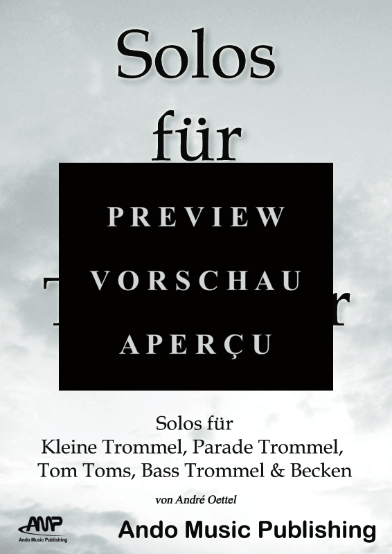 gallery: Solos für Marschtrommler - Band 2, , 40 Solo Stücke für erweiterte Marschbesetzung: Kleine Trommel, Parade Trommel, Große Trommel, Tom Toms und Becken