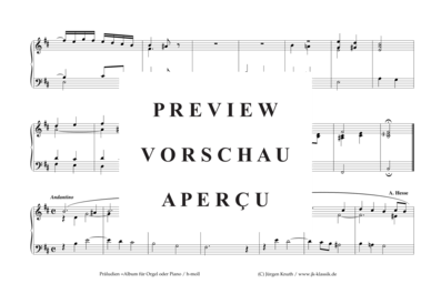 gallery: Präludien =Album für Orgel oder Piano , , (h-moll)