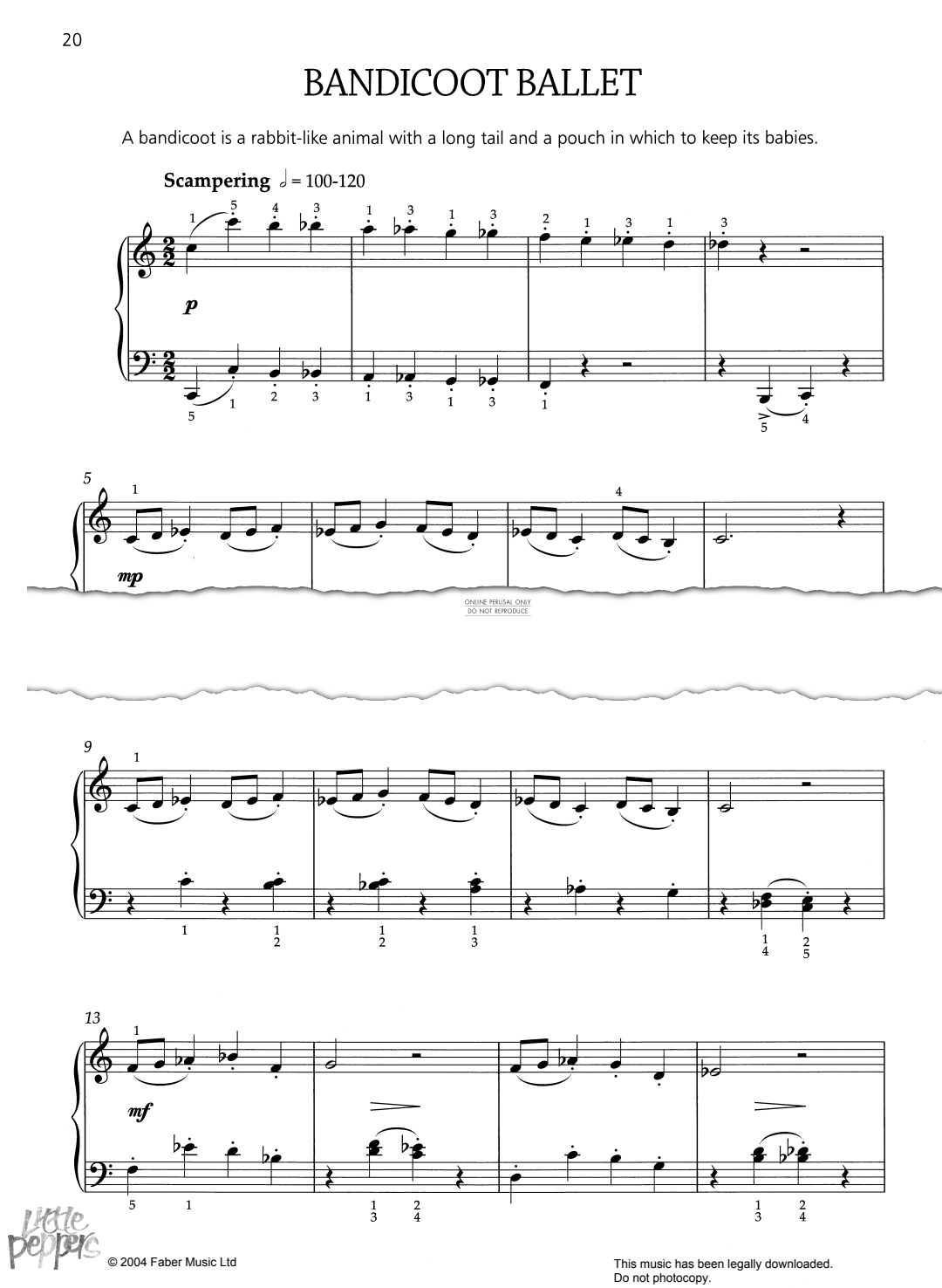 Produktgalerie: Seite 1 von 1 Bandicoot Ballet, Elissa Milne, Klavier