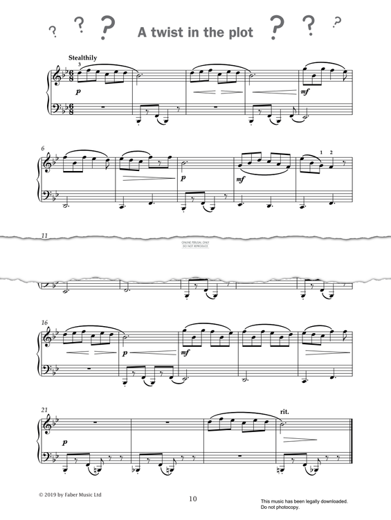 Produktgalerie: Seite 1 von 1 A Twist In The Plot (from 'Improve Your Sight-Reading! A Piece a Week Piano Grade 5'), Paul Harris, Klavier