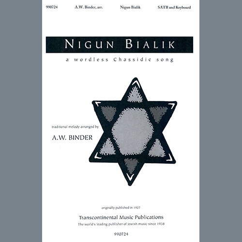 cover: Nigun Bialik, A.W. Binder, Chor