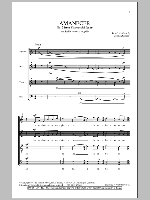 Produktbild zu: Amanecer (No. 2 From Visiones Dellano)