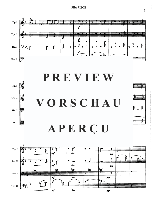 Produktgalerie: Seite 5 von 11 Sea Piece, , Blechbläserquartett