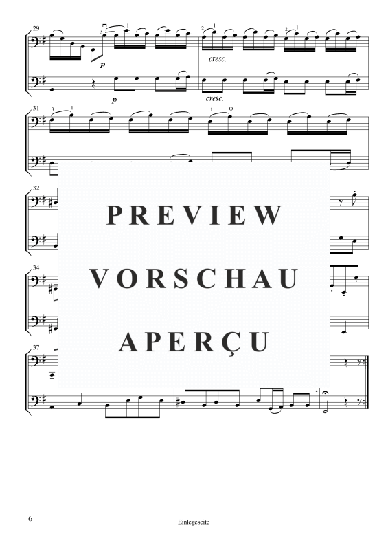Produktgalerie: Seite 7 von 11 Sonate E-Moll, , Cello und Kontrabass