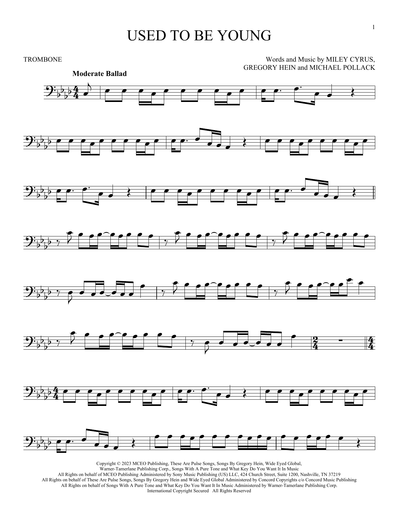 Product gallery: Page 1 of 1 Used To Be Young, Miley Cyrus