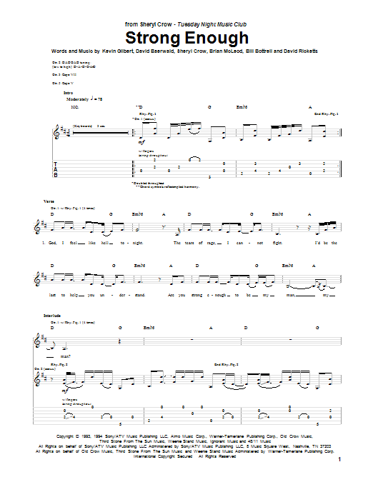 Product gallery: Page 1 of 1 Strong Enough, Sheryl Crow