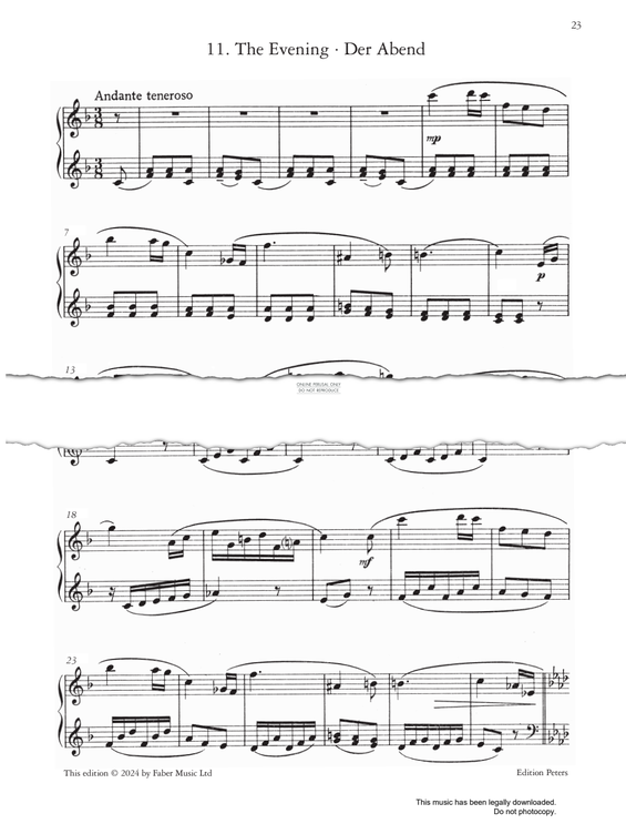 Produktgalerie: Seite 1 von 1 The Evening Op.65, Sergei Prokofiev, Klavier