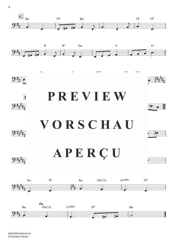 Produktgalerie: Seite 9 von 9 In Meinem Garten, Mey, Reinhard, E-Bass