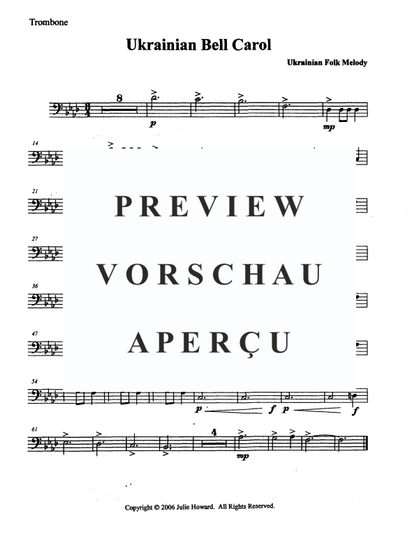 Produktgalerie: Seite 11 von 11 Ukrainisches Glockenlied, , Blechbläser Septett