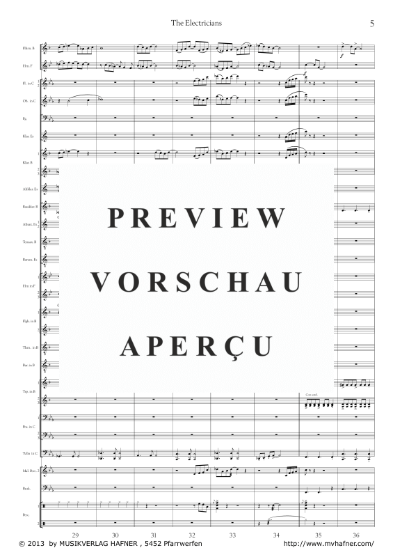 Product gallery: Page 10 of 11 The Electricians, , (large wind orchestra)