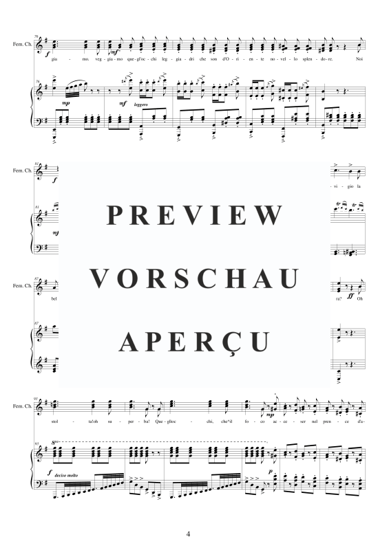 Produktgalerie: Seite 5 von 11 I Lombardi - (Act 2-VI) La bella straniera, , Frauenchor und Klavier