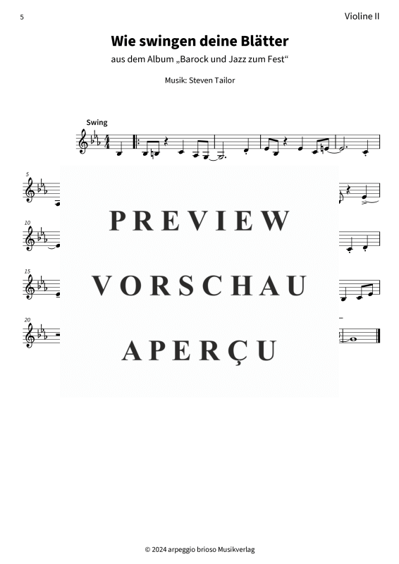 gallery: Wie swingen deine Blätter - aus dem Album Barock und Jazz zum Fest, , (Streicher Duo)