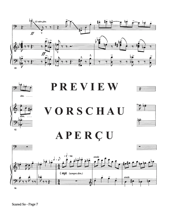Product gallery: Page 9 of 21 Concert Piece (Scared So) , ,  (euphonium + piano)